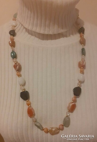 Very nice multicolored mineral necklace necklace