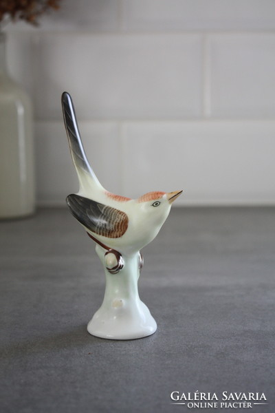 Hollóházi porcelán madárka- szép, hibátlan állapotban