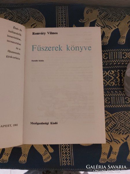 Romváry Vilmos : Fűszerek könyve