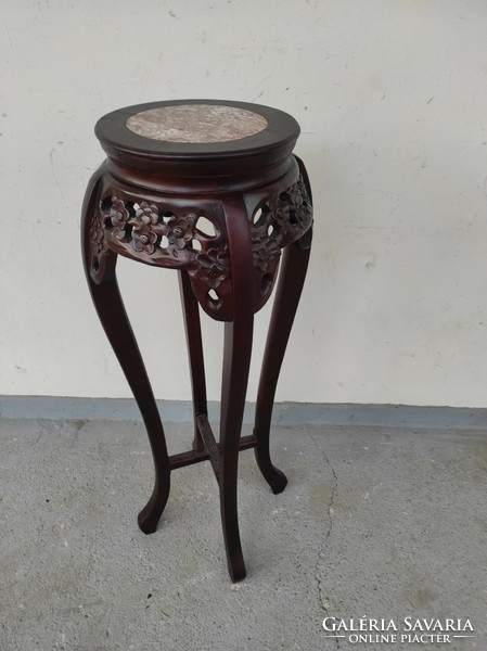 Antique Chinese furniture high table marble flat kaspo vase holder stand 744 6900