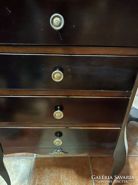 4-drawer neo-empire style chest of drawers