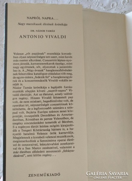 Nádor: Antonio Vivaldi életének krónikája, ajánljon!