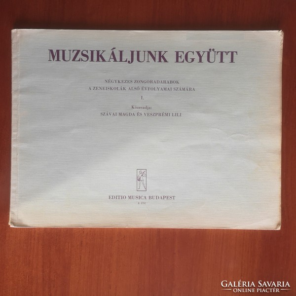 Muzsikáljunk együtt - négykezes zongora darabok alsósoknak I. -1960