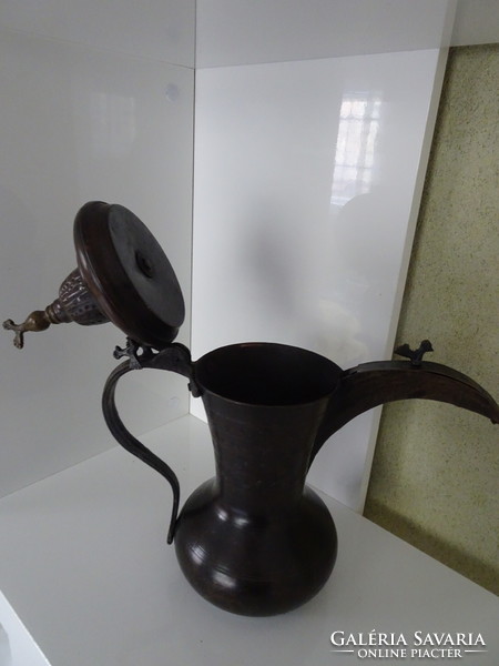 Antique Bronze Ottoman Middle Eastern Arabic Coffee Pot