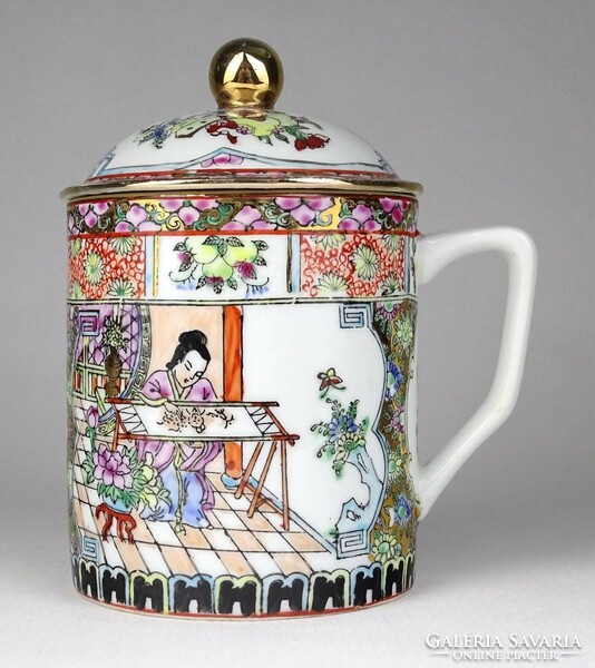 1M048 very decorative Chinese tea mug with lid