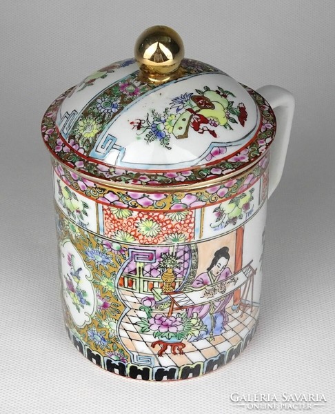 1M048 very decorative Chinese tea mug with lid