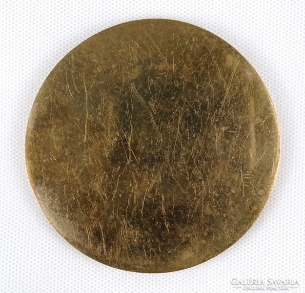 1M143 wheat brown: bronze plaque for efficient service 9.5 Cm