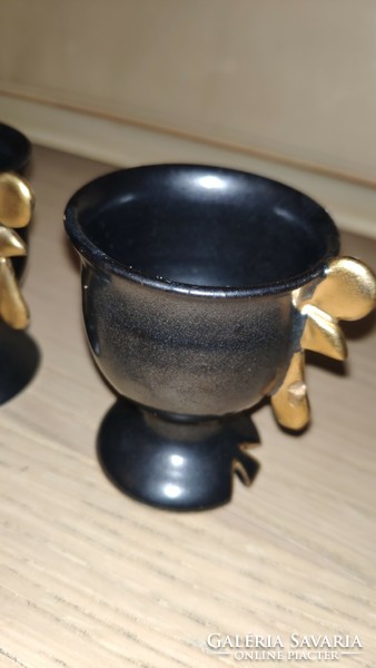 Pair of ceramic egg holders