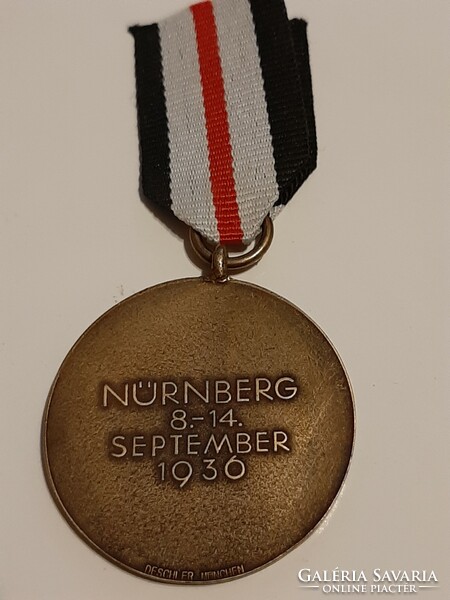 Német REICHL PARTEL napja  1936 Nürnberg kitüntetés másolat