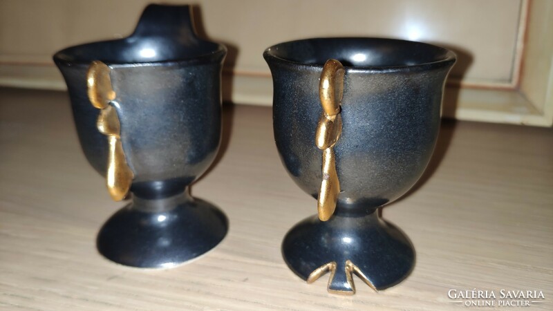 Pair of ceramic egg holders