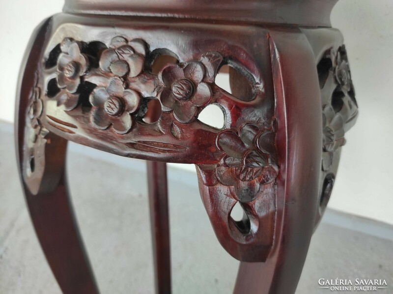 Antique Chinese furniture high table marble flat kaspo vase holder stand 744 6900