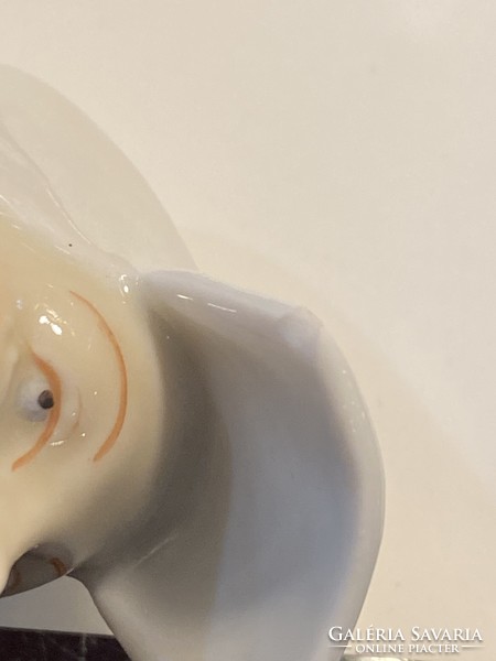 Royal Dux porcelán retró női figura