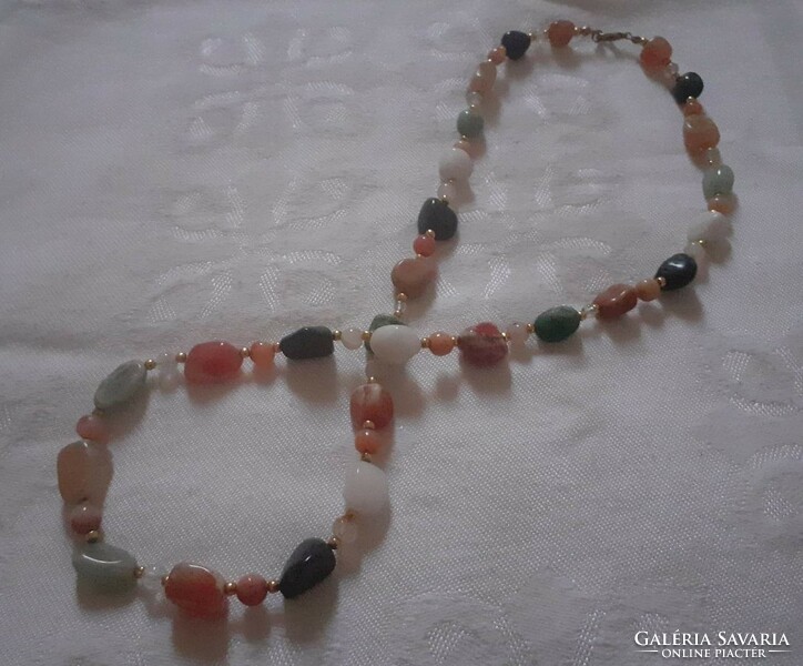 Very nice multicolored mineral necklace necklace