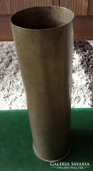 I. Világháború korából származó réz váza Berndorf réz lőszerhüvely lövegváza