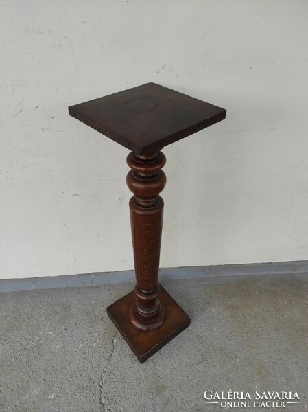 Antique flower holder stand wooden column postman 756 6907