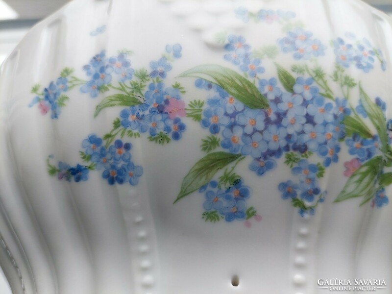 Zsolnay forget-me-not scone bowl-25 cm. Diameter peasant bowl can be picked up in Budapest!