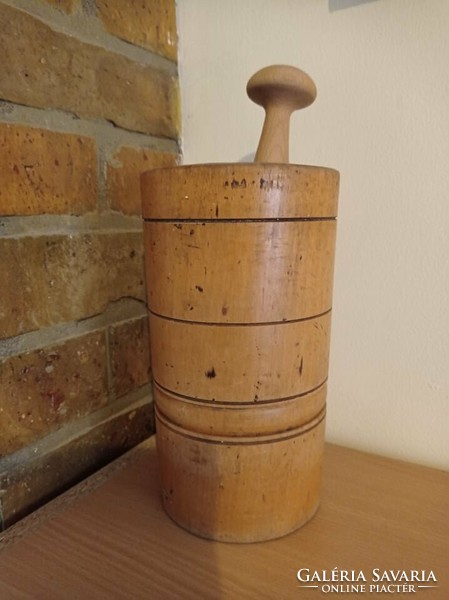 Mortar made of wood, antique