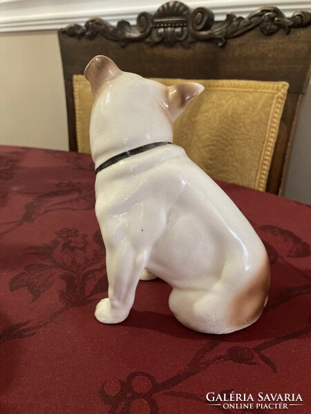 Sitzendorf porcelain dog, bulldog figure