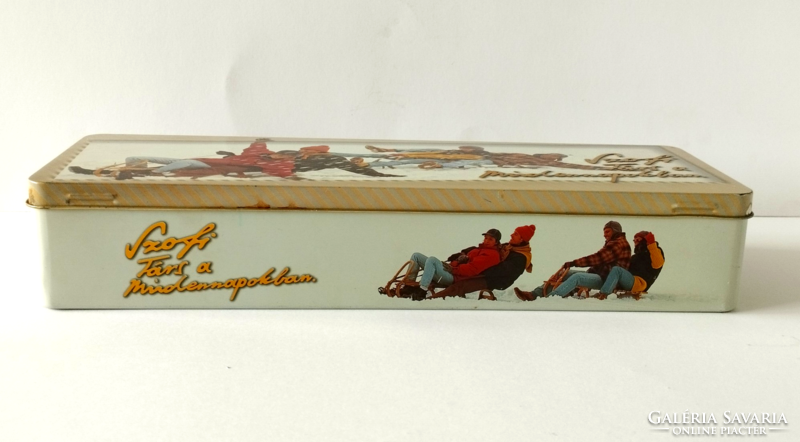 Retro Christmas Sophiane, Sophie cigarette old tin gift box 1997