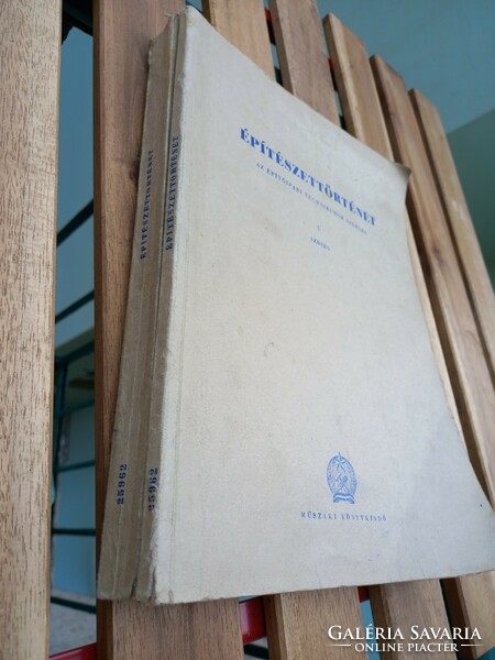 Architecture: the history of Hungarian and international architecture - retro technical school notes, textbook from 1955.