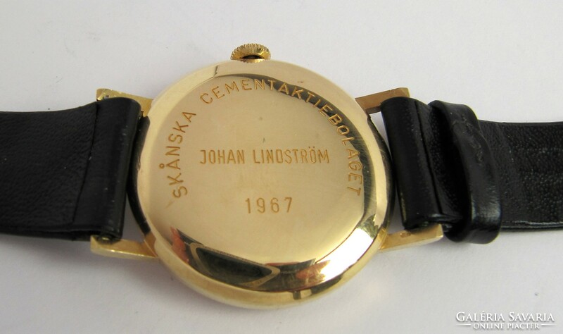 Longines 18k gold watch, 1965