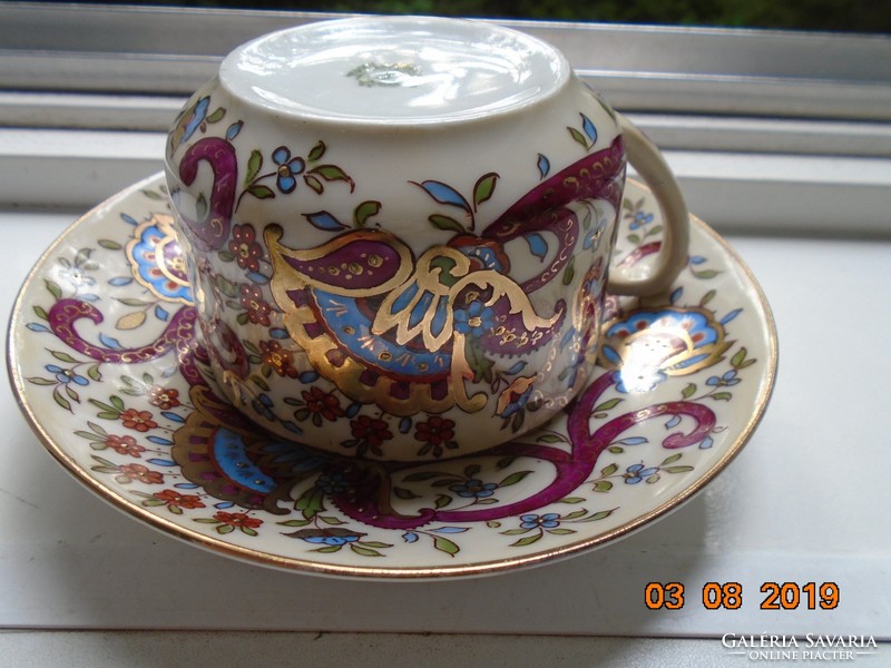 1889 Royal austria gutherz oscar and edgar izniki pomegranate flower pattern tea set