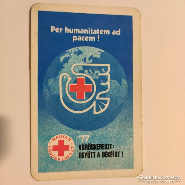 Red Cross card calendar 1977