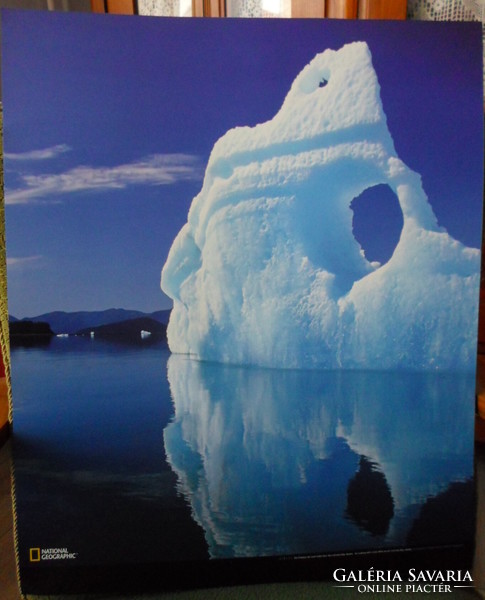 Poster 10.: Floating iceberg, Alaska, Leconte Bay (photo)