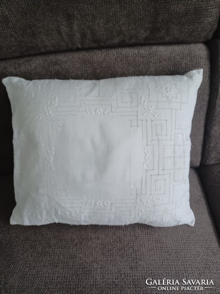 Decorative cushion white azure