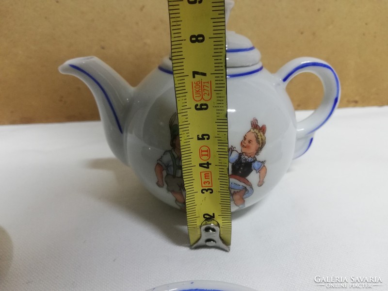 Antique porcelain children's patterned mugs toy