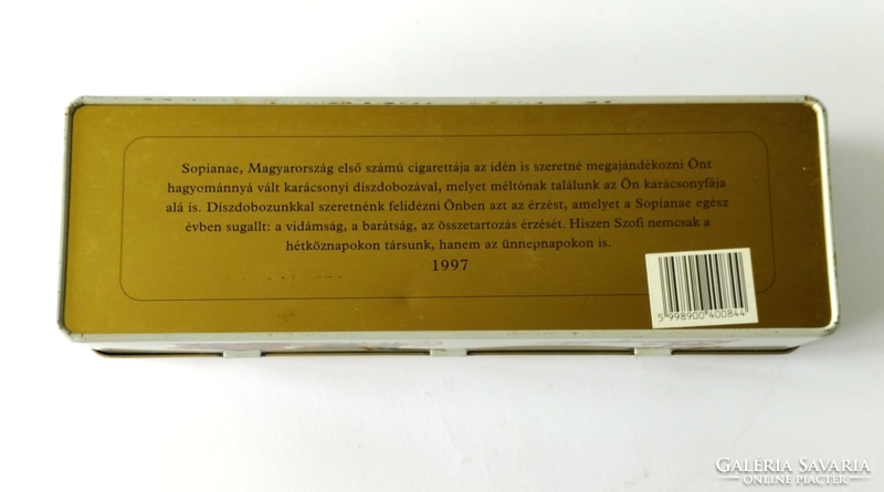 Retro Christmas Sophiane, Sophie cigarette old tin gift box 1997
