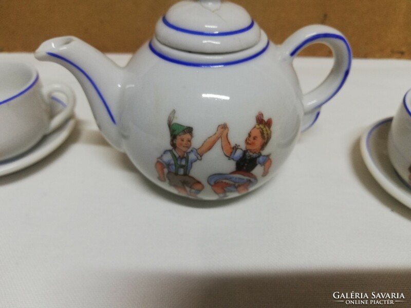 Antique porcelain children's patterned mugs toy