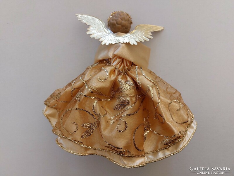 Christmas golden angel top decoration 20 cm