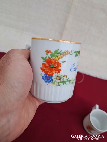 Beautiful Zsolnay poppy souvenir treasures mocha mug