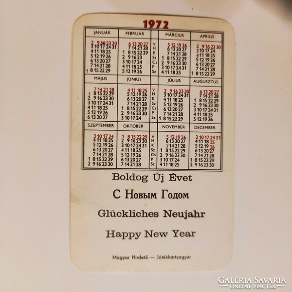 Chamber variety card calendar 1972
