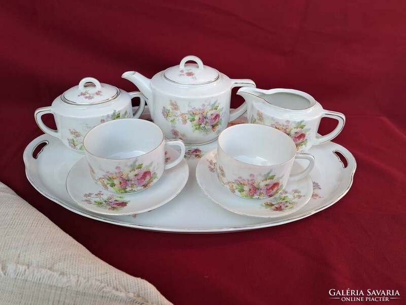 Beautiful oepiag royal tea set jug sugar tray cream pourer fabulous china