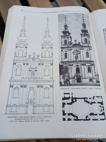 Architecture: the history of Hungarian and international architecture - retro technical school notes, textbook from 1955.