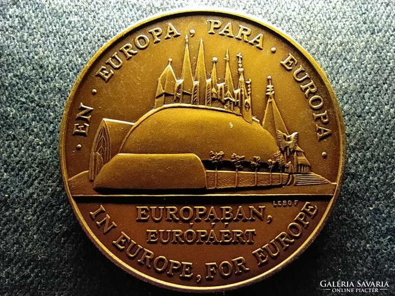 Magyarország Európában Európáért EXPO '92 Sevilla Lebó Ferenc emlék érem bronz (id69304)