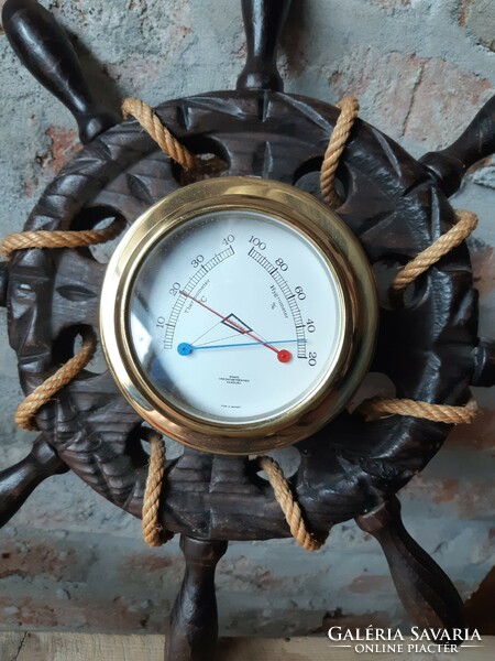 Ship barometer ship steering wheel