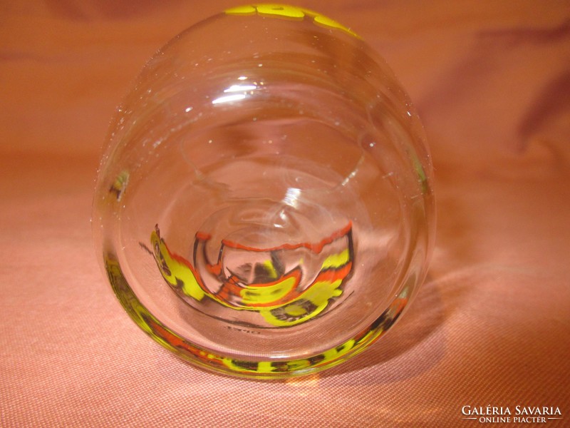 Retro autós üveg pohár