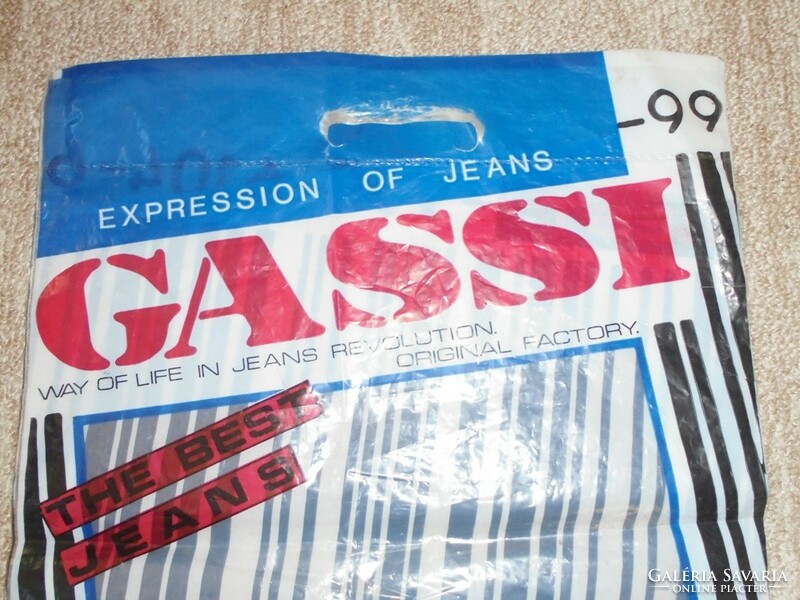 Retro gassi jeans denim nylon nylon pouch satchel bag - 1970s