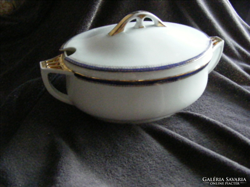 Old porcelain serving bowl, soup 1.A.