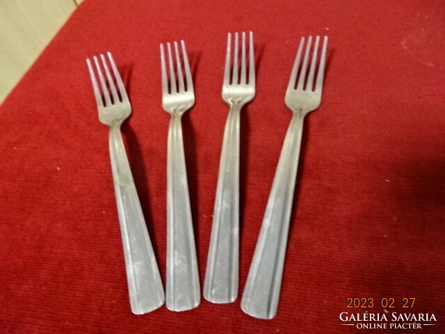 Chrome cutlery, four forks. Jokai.