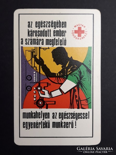Card calendar 1970 - Hungarian Red Cross - retro calendar