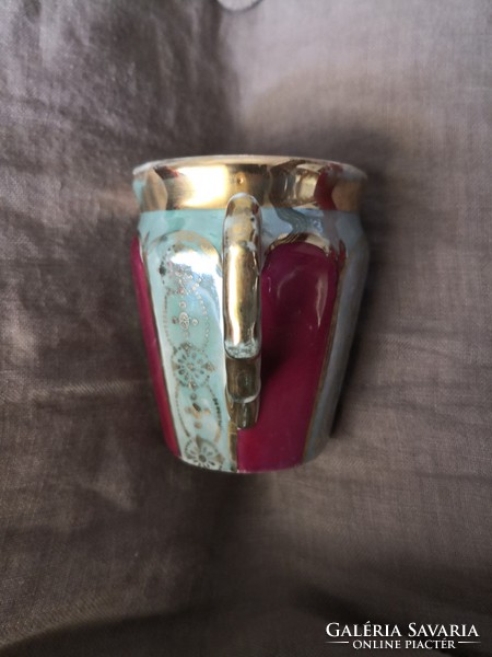 Antique eosin glazed (iridescent) cup