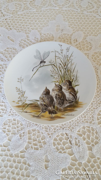 Gyönyörű madárkás,Kaiser Germany porcelán tányér,falidísz