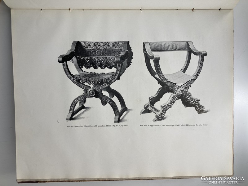 Die Holzmöbel der Sammlung Figdor, 1907 - antik bútorgyűjtemény gazdag képanyaga