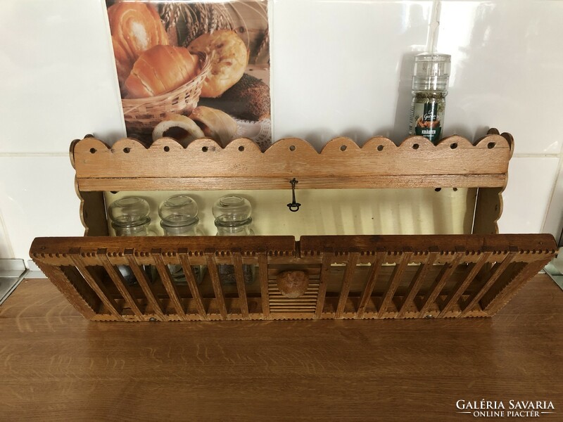 Antique wooden special spice shelf