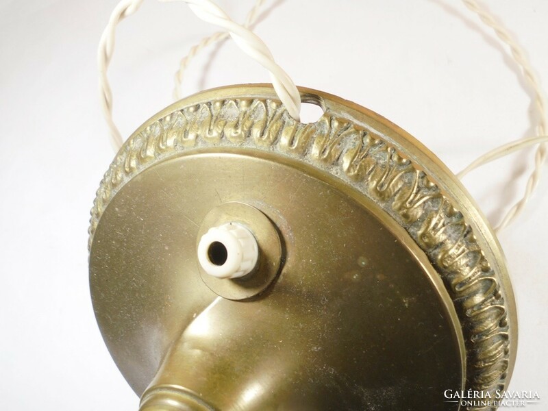 Régi antik díszes réz lámpa asztali álló lámpa