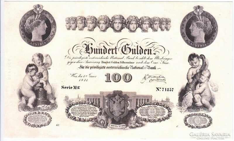 Ausztria 100 Osztrák-Magyar gulden 1841 REPLIKA